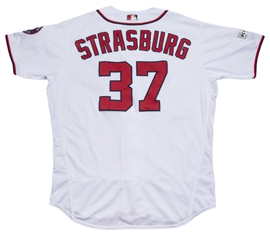 2017 Stephen Strasburg Game Used & Photo Matched Washington Nationals Home Jersey Used On 6/12/2017 (Sports Investors)